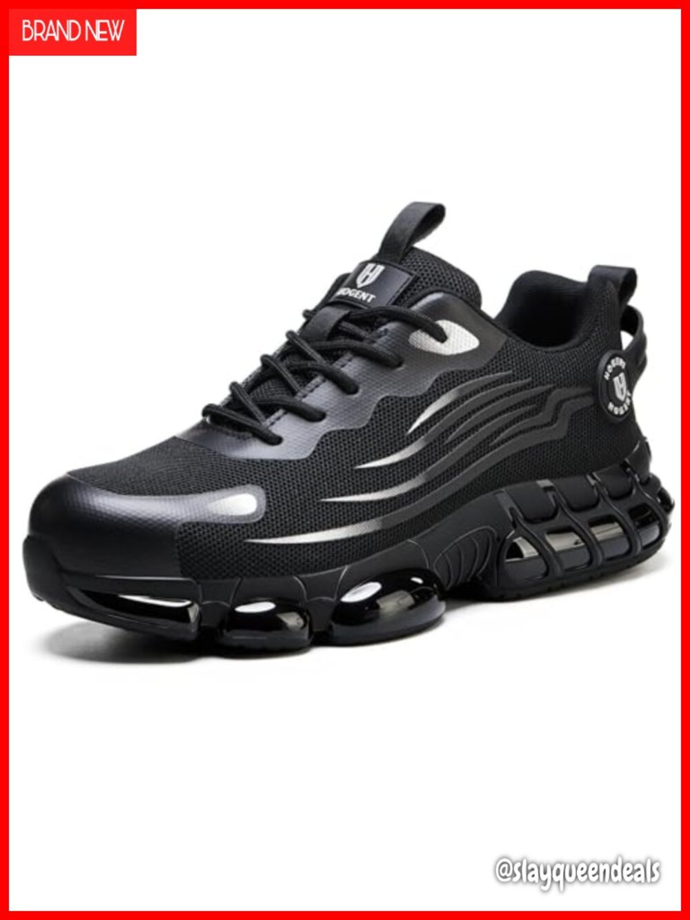 Hogent Steel Toe Work Sneakers Cushioned Safety Shoes for Work